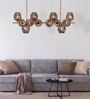Modern Smoke Glass Bubble Chandelier with 12 Lights