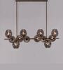 Modern Smoke Glass Bubble Chandelier with 12 Lights