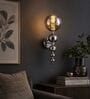 Modern Smoke Glass Wall Light with Chrome Finish
