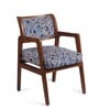 Modern Solid Wood Arm Chair in Brown Color