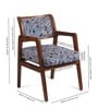 Modern Solid Wood Arm Chair in Brown Color