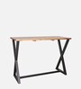 Modern Solidwood Console Table In Honey Color