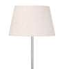 Venus Off White Cotton Shade Club Floor Lamp With Metal Base