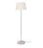 Venus Off White Cotton Shade Club Floor Lamp With Metal Base