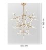 Modern Starburst 45-Light Chandelier