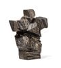 Modern Stone Finish Martial Art Sculpture Figurine, (Gold, 26.5cm)