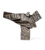 Modern Stone Finish Martial Art Sculpture Figurine, (Gold, 26.6cm)