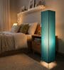 Modern Teal Cylinder Floor Lamp   Stylish Lighting for Living Room & Bedroom