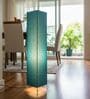 Modern Teal Cylinder Floor Lamp   Stylish Lighting for Living Room & Bedroom