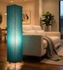 Modern Teal Cylinder Floor Lamp   Stylish Lighting for Living Room & Bedroom
