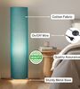 Modern Teal Cylinder Floor Lamp   Stylish Lighting for Living Room & Bedroom