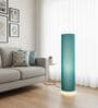 Modern Teal Cylinder Floor Lamp   Stylish Lighting for Living Room & Bedroom