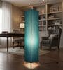 Modern Teal Cylinder Floor Lamp   Stylish Lighting for Living Room & Bedroom