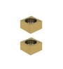 Modern Tealight Stand for Elegant Lighting In Gold Set Of 2