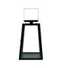 Modern Trapeze Large Size Black & Gold Iron Candle Stand