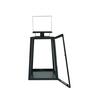 Modern Trapeze Small Size Black & Gold Iron Candle Stand