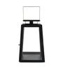 Modern Trapeze Small Size Black & Gold Iron Candle Stand