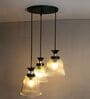 Modern Triple Glass Cluster Hanging Light