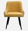 Modern Two-Tone Accent Chair In Mustard Yellow Colour