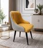 Modern Two-Tone Accent Chair In Mustard Yellow Colour