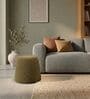 Modern Upholstered Olive Green Conoid Ottoman Stool Modern Upholstered Olive Green Conoid Ottoman Stool