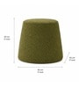Modern Upholstered Olive Green Conoid Ottoman Stool Modern Upholstered Olive Green Conoid Ottoman Stool