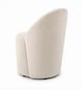 Modern Upholstered Curved Barrel Chair In Beige Colour Modern Upholstered Curved Barrel Chair In Beige Colour