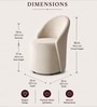Modern Upholstered Curved Barrel Chair In Beige Colour Modern Upholstered Curved Barrel Chair In Beige Colour