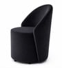 Modern Upholstered Curved Barrel Lounge Chair In Black Colour Modern Upholstered Curved Barrel Lounge Chair In Black Colour