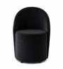 Modern Upholstered Curved Barrel Lounge Chair In Black Colour Modern Upholstered Curved Barrel Lounge Chair In Black Colour