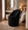 Modern Upholstered Curved Barrel Lounge Chair In Black Colour Modern Upholstered Curved Barrel Lounge Chair In Black Colour