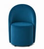 Modern Upholstered Curved Barrel Lounge Chair In Blue Colour Modern Upholstered Curved Barrel Lounge Chair In Blue Colour