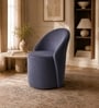 Modern Upholstered Curved Barrel Lounge Chair In Grey Colour Modern Upholstered Curved Barrel Lounge Chair In Grey Colour