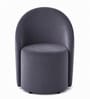 Modern Upholstered Curved Barrel Lounge Chair In Grey Colour Modern Upholstered Curved Barrel Lounge Chair In Grey Colour