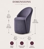 Modern Upholstered Curved Barrel Lounge Chair In Grey Colour Modern Upholstered Curved Barrel Lounge Chair In Grey Colour