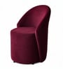 Modern Upholstered Curved Barrel Lounge Chair In Maroon Colour Modern Upholstered Curved Barrel Lounge Chair In Maroon Colour