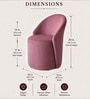 Modern Upholstered Curved Barrel Lounge Chair In Pink Colour Modern Upholstered Curved Barrel Lounge Chair In Pink Colour