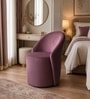 Modern Upholstered Curved Barrel Lounge Chair In Pink Colour Modern Upholstered Curved Barrel Lounge Chair In Pink Colour