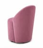 Modern Upholstered Curved Barrel Lounge Chair In Pink Colour Modern Upholstered Curved Barrel Lounge Chair In Pink Colour