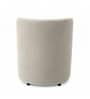 Modern Upholstered Slipper Curved Pattern Chair  In Beige Colour