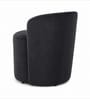 Modern Upholstered Slipper Curved Pattern Chair  In Black Colour