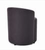 Modern Upholstered Slipper Curved Pattern Chair  In Grey Colour