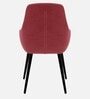 Modern Dining Chair With Armrest In Pink Color