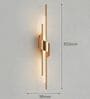 Modern Vertical LED Wall Light | Metal Tube Wall Lamp
