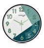 Black Metallic Modern Wall Clock With 3D Radium Numbers (13 Inch)
