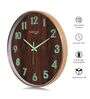 Black Modern Wall Clock With 3D Radium Numbers (12.75 Inch)