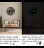 Wooden Pattern Modern Wall Clock With Copper Ring (13 Inch)
