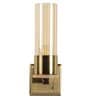 Aesthetic Metal & Glass Wall Mounted Uplight Sconce (Antique Gold)