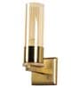 Aesthetic Metal & Glass Wall Mounted Uplight Sconce (Antique Gold)