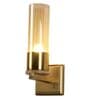 Aesthetic Metal & Glass Wall Mounted Uplight Sconce (Antique Gold)